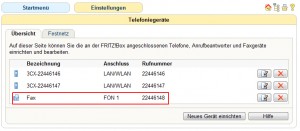 Finish AVM Fritz.Box als ATA Faxwandler