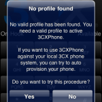 3CXPhone für iPhone Provisioning