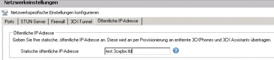 Extern Konfiguration des 3CX Phone für Windows