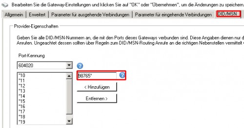 CalleeID Eingehendes Routing