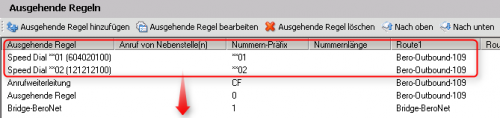 regeln Kurzwahlregeln 3CX Phone System