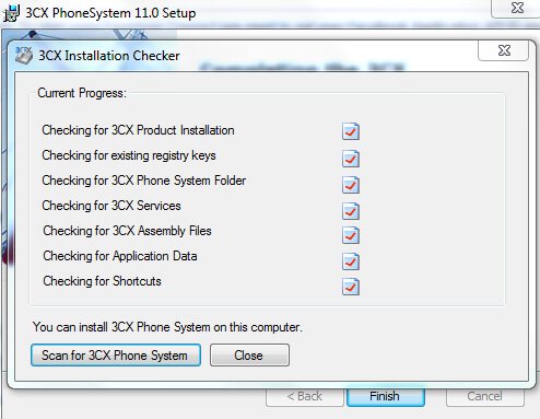 Checker Update 3CX Phone System V10 -> V11
