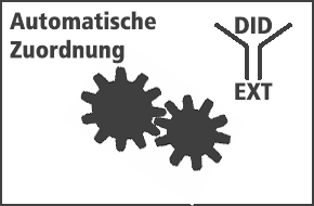 Automatische Zuordnung einer DID zu Nebenstelle