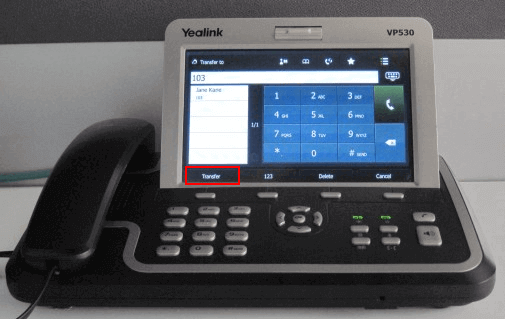 yealink-blind-transfer Anrufweiterleitung Yealink VP530
