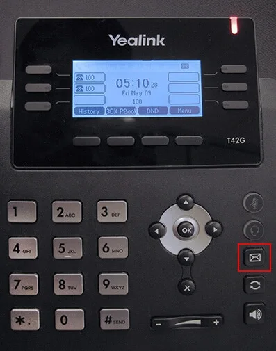 yealink-t42g-voicemail Sprachnachrichten per Yealink T41/T42 abrufen