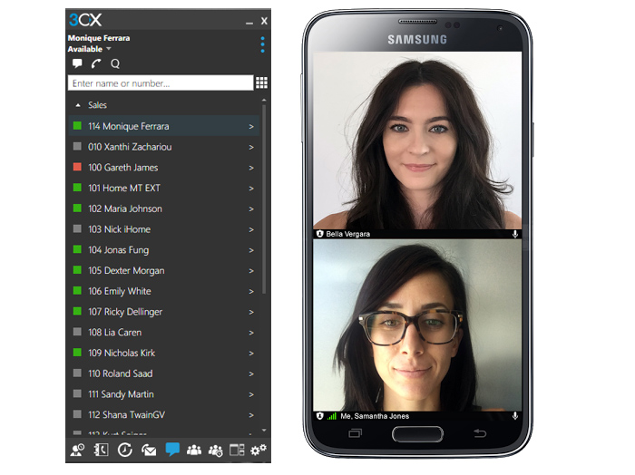 The new 3CX WebMeeting Windows and Android client