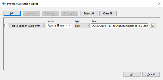 Der 3CX Call Flow Designer enthält Text-to-Speech