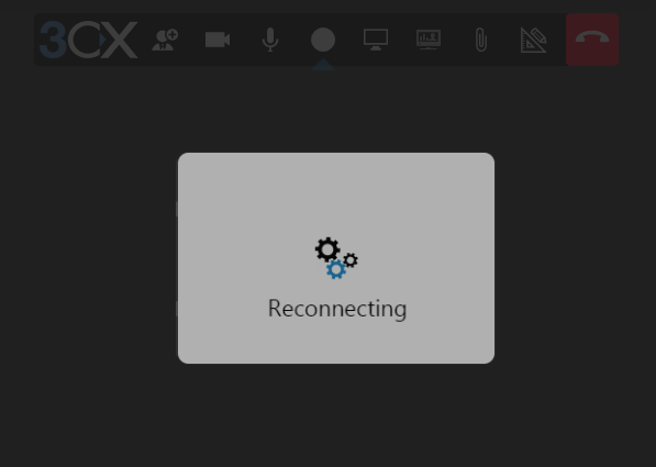 3CX WebMeeting garantiert eine automatische Wiederverbindung