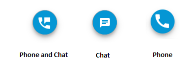 Minimieren Sie Ihren Website- Chat und zeigen Sie Besuchern lediglich die verschiendenen Kontaktmöglichkeiten an