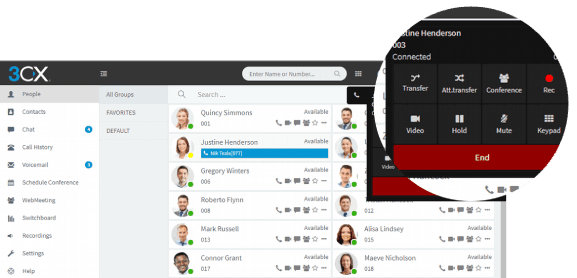 3CX V16 kommt mit einem WebRTC-basiertem Web-Softphone daher