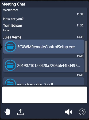Dateien teilen mit dem 3CX WebMeeting Update