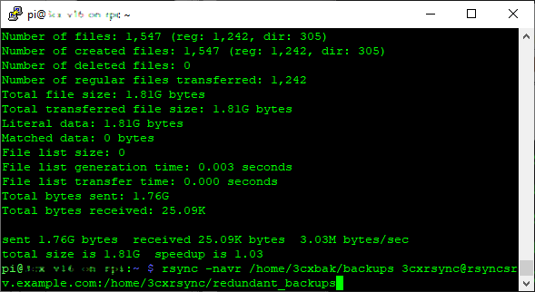 rsync zum Kopieren von 3CX Backups und Aufzeichnungen