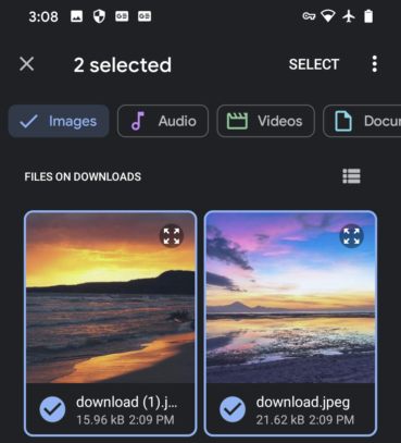 Gemeinsame Nutzung mehrerer Dateien per Chats mit der neuen 3CX Android App