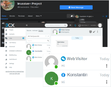 Livechat mit Website-Besuchern