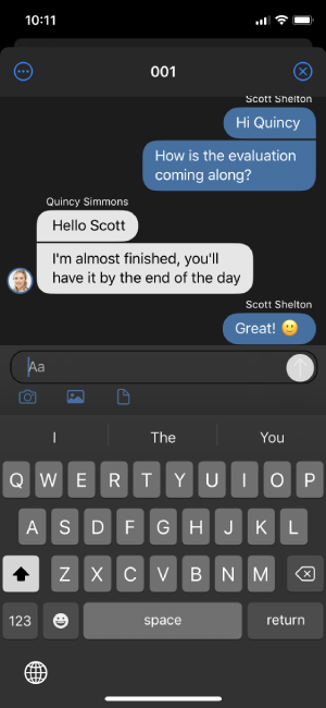 iOS Chat