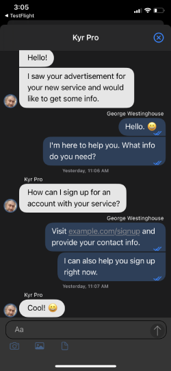 Testen Sie unser Messaging Feature jetzt auch per iOS App
