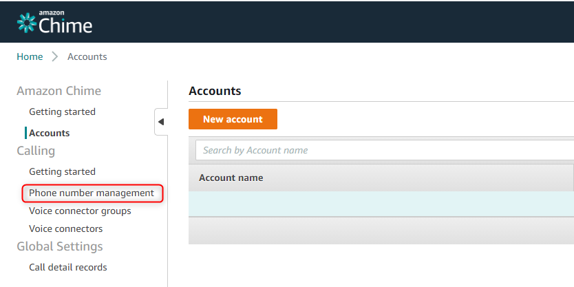 Amazon Chime Voice Connector