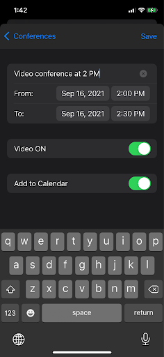 Planen Sie Videokonferenzen mit nur einem Klick per 3CX App