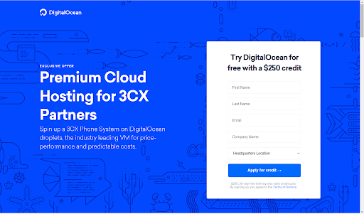 Digital Ocean – Guthaben DigitalOcean - 250 Dollar Guthaben