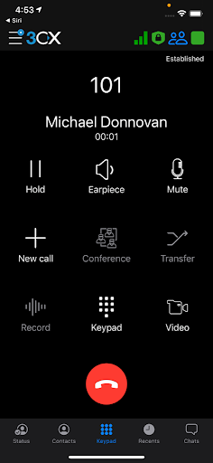 Lassen Sie Siri via 3CX Anrufe initiieren