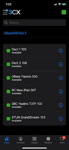 iOS App - Kontakte
