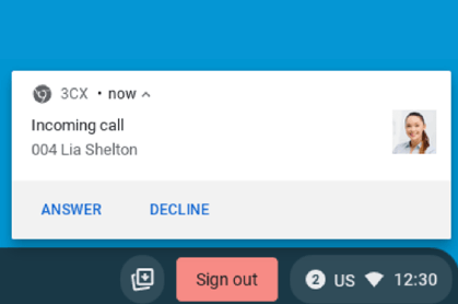 PWA - Incoming Call Notification on Chrome PWA - Anruf-Benachrichtigung Chrome