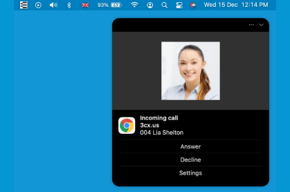 PWA - Incoming Call Notification on MacOS PWA - Anruf-Benachrichtigung MacOS
