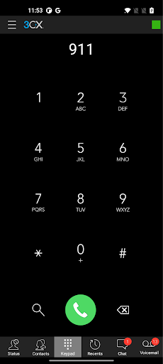 Wahl von Notrufnummern via Android App