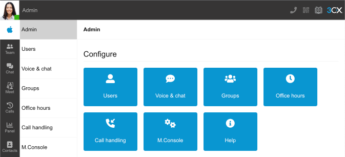 Webclient-Oberfläche Neue Verwaltungsoptionen per Webclient