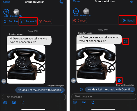 Chatweiterleitung mit der neuen 3CX iOS App