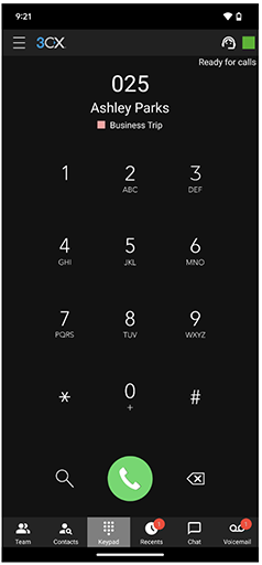 Android Status im Dialer