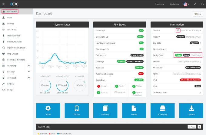 Managementkonsole Ablaufdatum Managementkonsole Ablaufdatum