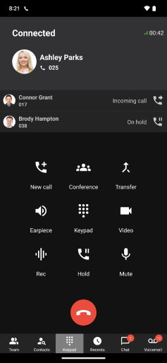 Multi Call Ansicht