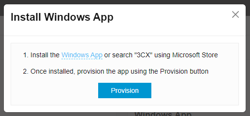 Neue Windows App Installation