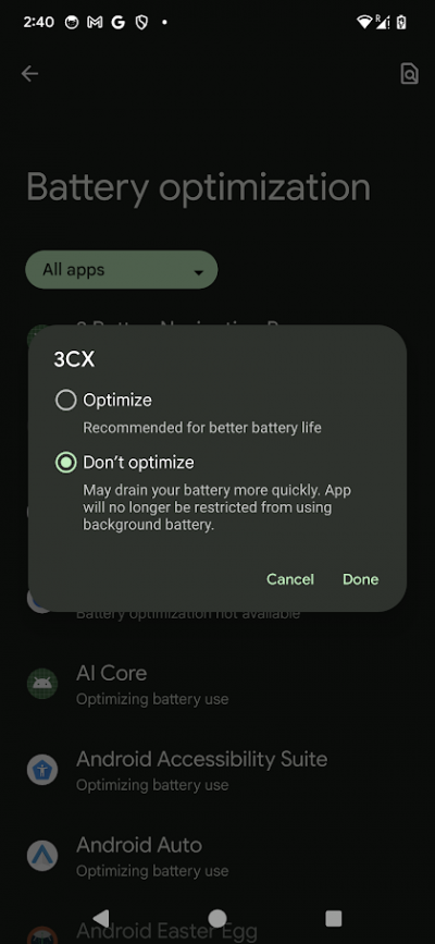 Batterieoptimierung Android 14