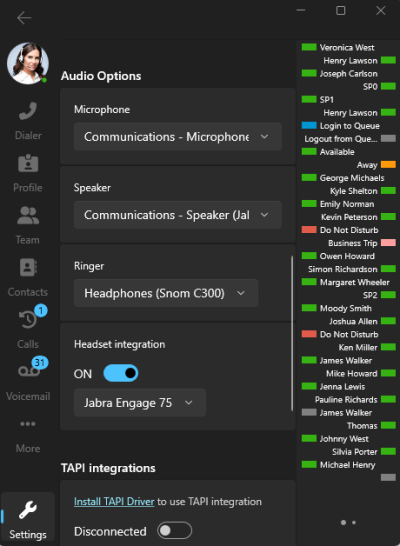 Bevorzugte Audiooptionen Bevorzugte Audiooptionen