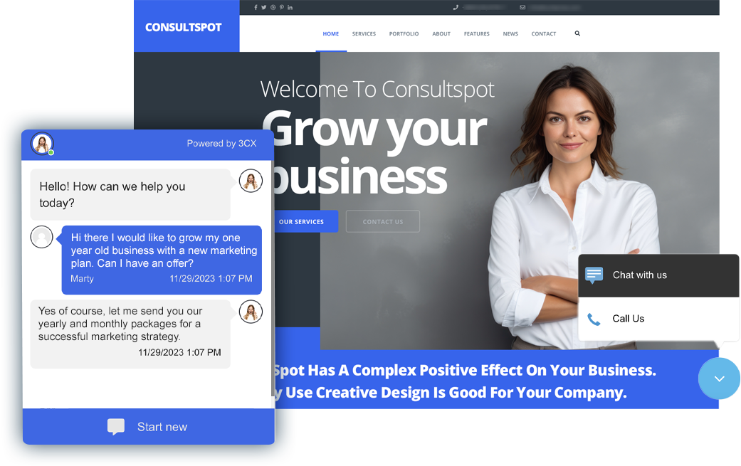 3CX Live Chat Software