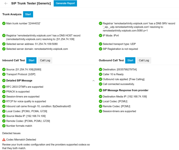 VoIP-Provider SIP-Trunk-Checker