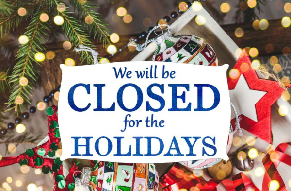 xmas closed Über die Weihnachtsfeiertage geschlossen